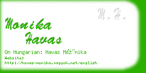 monika havas business card